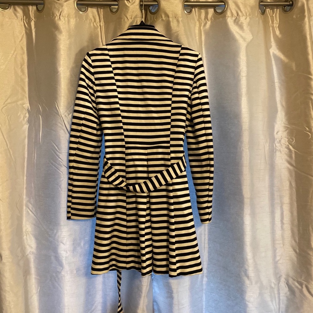 Striped cotton knit jacket